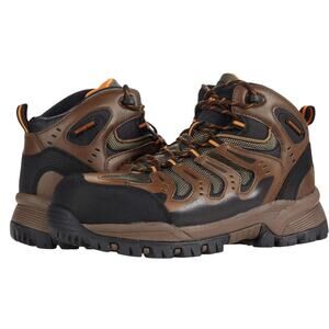 Propet Mens Sentry Work Boots US 8 XX (5E) Brown Composite Toe Waterproof NWOB